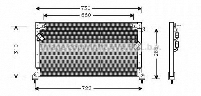 AVA QUALITY COOLING su5040 -  Конденсатор, кондиционер